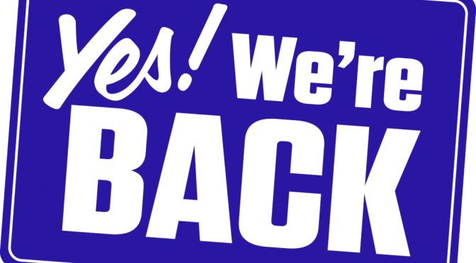 Yes! We're back!